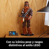 LEGO 75371 Star Wars Chewbacca, Figura Coleccionable de Wookiee con Ballesta, Minifigura, Maqueta del 40º Aniversario de El Retorno del Jedi para Adultos, Regalo para Adolescentes, Hombres, Mujeres
