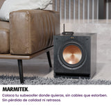 Marmitek Transmisor de Subwoofer Inalámbrico WS400 - Conecte su Subwoofer de Forma Inalámbrica a su Sistema Estéreo - Conector de 3,5 mm - Transmisor de Audio Inalámbrico
