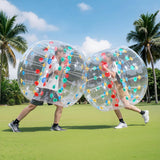 VEVOR Pelotas de Parachoques Inflables,1 Unidad, 1,5 m, Diseño de Sumo, PVC, 0,8 mm de Grosor, para Deportes al Aire Libre, Juegos en Equipo, Juguete para Jardín, Patio y Parque, 1,5 x 1,5 x 1,2 m