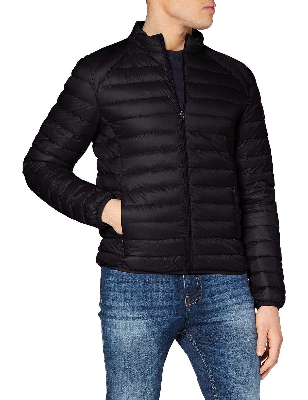 JOTT Down Jacket Mat with Long Sleeve, Noir, M para Hombre