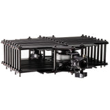 Bresser F001483 Pantografía/Tijeras para Sistema de rieles de Techo Negro