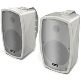 Audibax Ambient 5 White - Altavoces Pasivos de Estantería HiFi - Pareja de Altavoces Estereo de 2 Vías - Potencia Continua de 30W - Soporte de Pared Incluido - Altavoces con Woofer de 5,25"