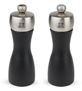 Peugeot Duo Fidji-Molinillo de Sal y Pimienta (15 cm), Color, Madera, Acero Inoxidable Y Negro Mate, 5 cm