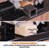 Evolution - Sierra tronzadora multimaterial Rage 4, corta madera, metal y plástico,