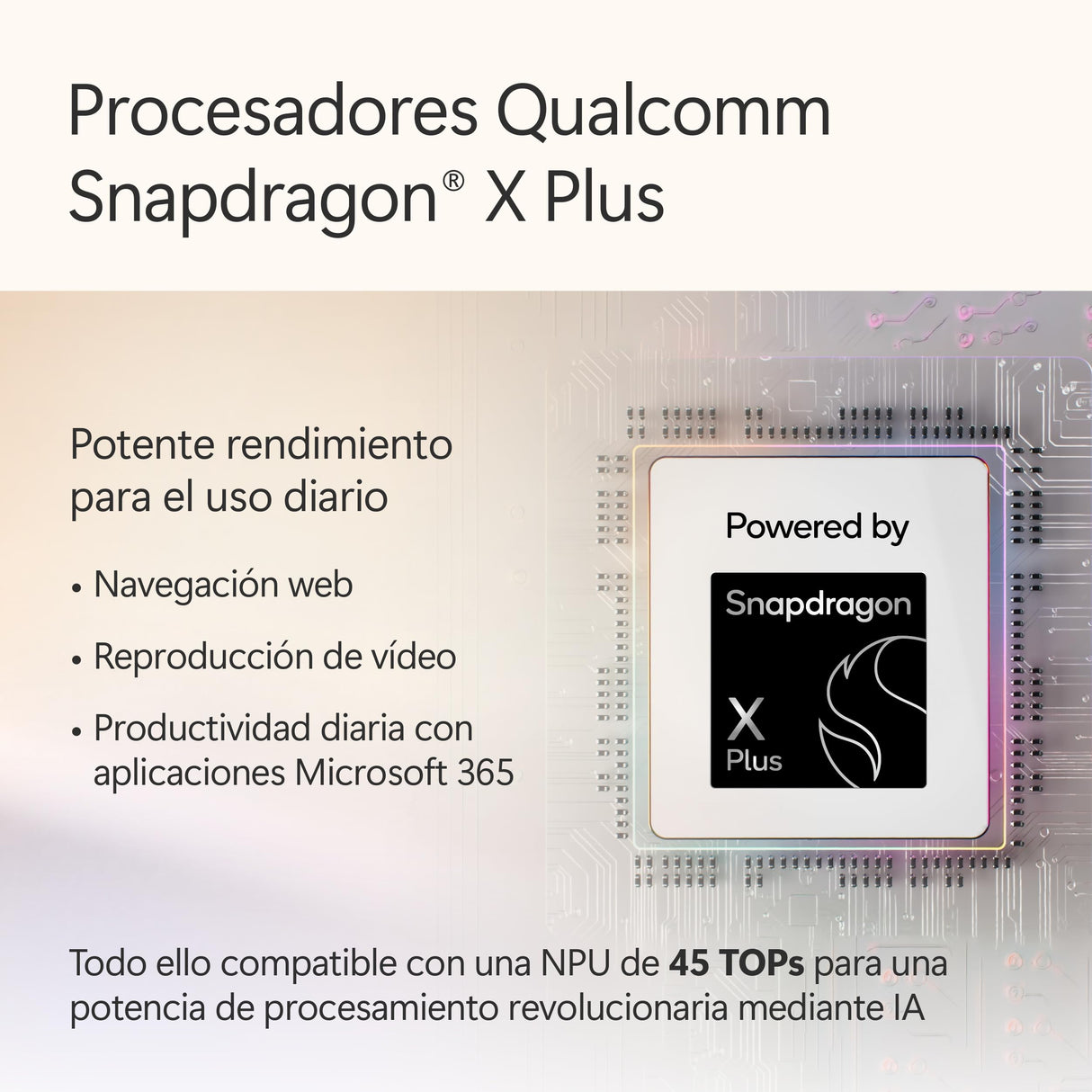 Microsoft Surface Pro | Copilot+ PC | Pantalla táctil LCD 12” | Snapdragon X Plus | 16GB RAM | Almacenamiento de 256GB | Último Modelo | Platino