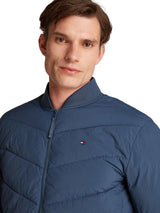 Tommy Hilfiger Cazadora bomber Hombre Mix Quilt acolchada, Azul (Aegean Sea), XXL