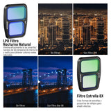 NEEWER Juego de Filtro ND y Efecto Compatible con dji Air 3, 10 Pack Snap On HD ND8/ND16/ND32/ND64/ND128/ND256 Densidad Neutra/Polarización CPL/Reducción de Lumínica/8x Estrella/Racha Azul Anamórfico