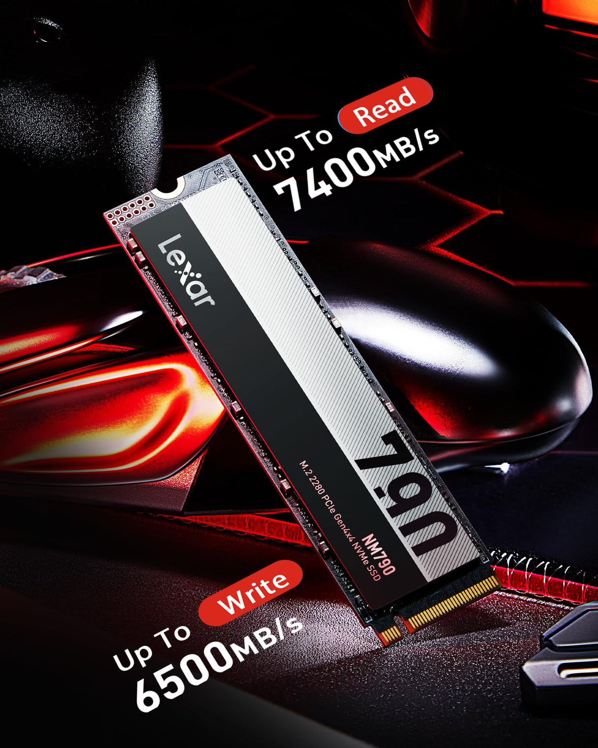SSD M.2 Lexar 2TB PCIe Gen 4X4 NM790 NVMe