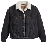 Levi's Plus Size 90s Sherpa Trucker Jacket Mujer, Are You Afraid Of The Dark, 3XL