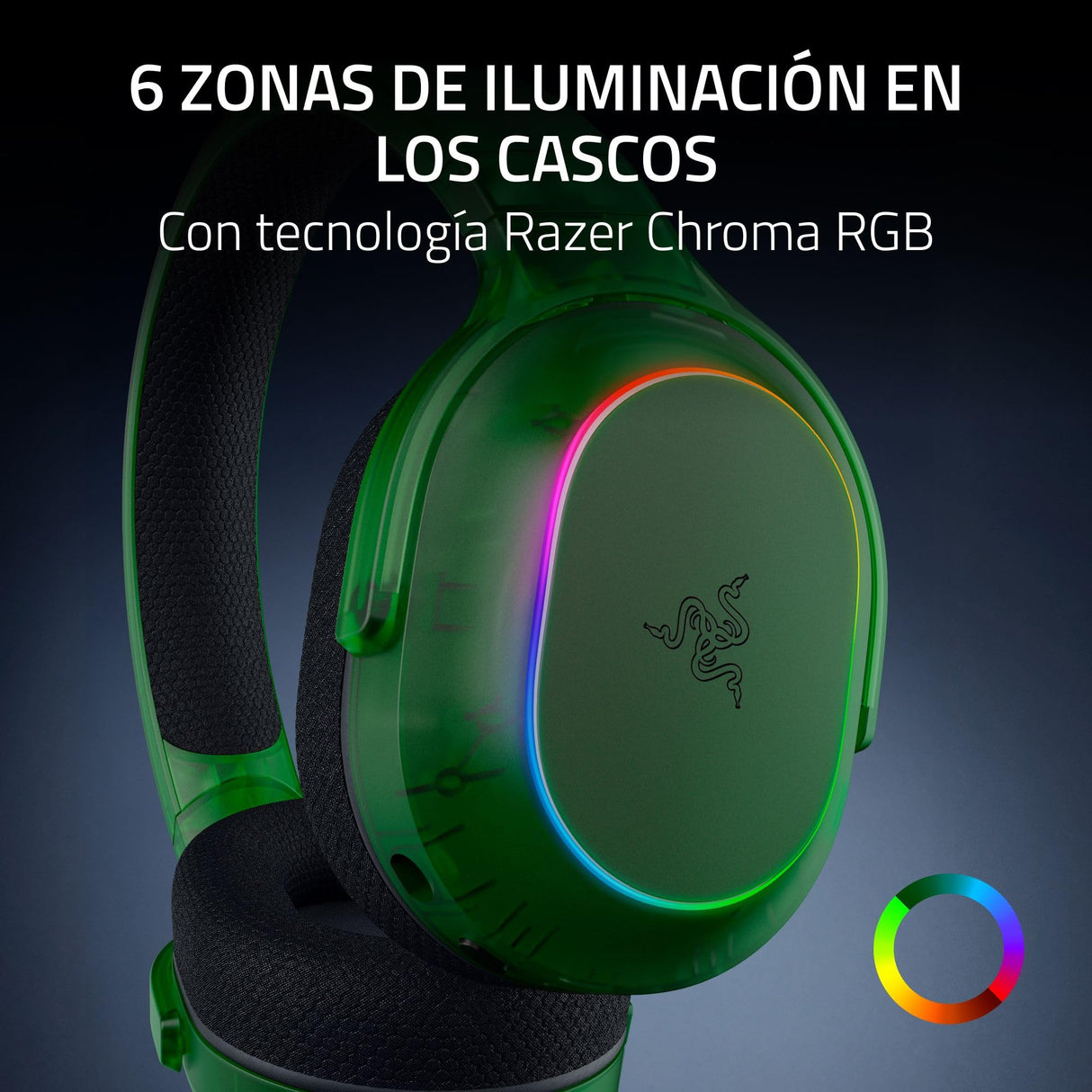 Razer Barracuda X Phantom Green Editon - Auriculares inalámbricos para Juegos multiplataforma (285 g, Controlador Triforce de 40 mm, HyperSpeed inalámbrico Dual y Bluetooth) Phantom Green