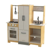 KidKraft Cocina de juguete Modern-Day de madera para niños con EZ Kraft Assembly con accesorios de juego incluidos, juguetes niños y niñas 3+ años (53423)