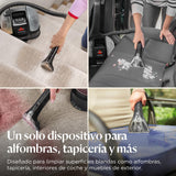 BISSELL SpotClean Mini Aspiradora de Agua Tapiceria Inalámbrico, Limpiador de Tapicerias Portátil, Limpia Rápidas, Compacto y Ligero, Lava Aspiradora para Coche, Barco, Sofá y Más, 40651
