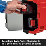 Einhell Compresor de maletín con batería TE-AC 36/8 Li OF Set-Solo Power X-Change (36 V, máx. 8 bar, sin aceite, potencia de aspiración 130 l/min, incl. set adaptador de 3 pz., sin batería)