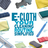 E-Cloth Kit de Suministros de Limpieza de 13 Piezas, Incluye paño de Limpieza de Microfibra y Suministros de fregona, Juego de Limpiador Multiusos para Vidrio, Ventana, Superficie, Suelo, baño, Acero