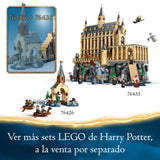 Lego Harry Potter Castillo de Hogwarts: Gran Comedor de la Escuela de Magos de Juguete, 11 Minifiguras Incluidas Hermione Granger y Ron Weasley, Regalo para Niños y Niñas de 10 Años o Mas 76435