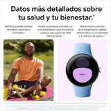 Google Pixel Watch 2 con Fitbit y Google - Control de frecuencia cardiaca, gestión del estrés y seguridad - Smartwatch Android - Caja de aluminio en negro mate - Correa deportiva en obsidiana - Wi-Fi