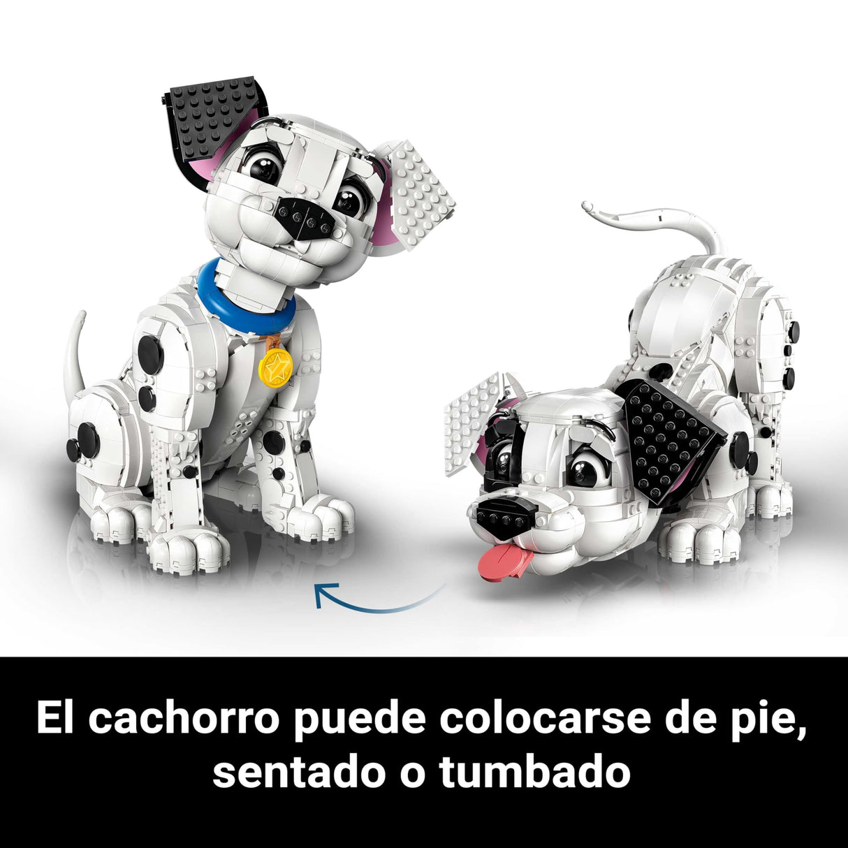 LEGO | Disney Cachorro de 101 Dálmatas - Maqueta para Construir para Adultos de Figura Articulada de Perro Interactivo - Se Transforma en 6 Perros Diferentes - Regalo para Mujeres y Hombres Fans 43269
