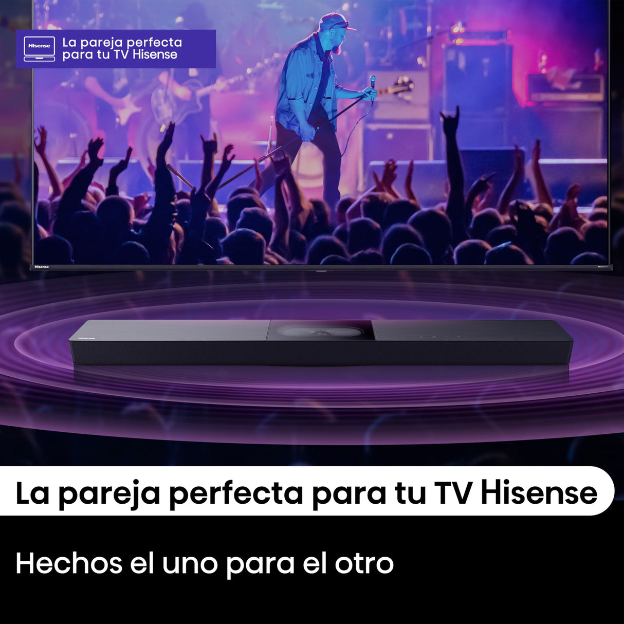 Hisense HS2000 - Barra de Sonido 2.1, 240W, Subwoofer Incorporado, Dolby Digital Plus, DTS Virtual:X, Modo TV, EzPlay