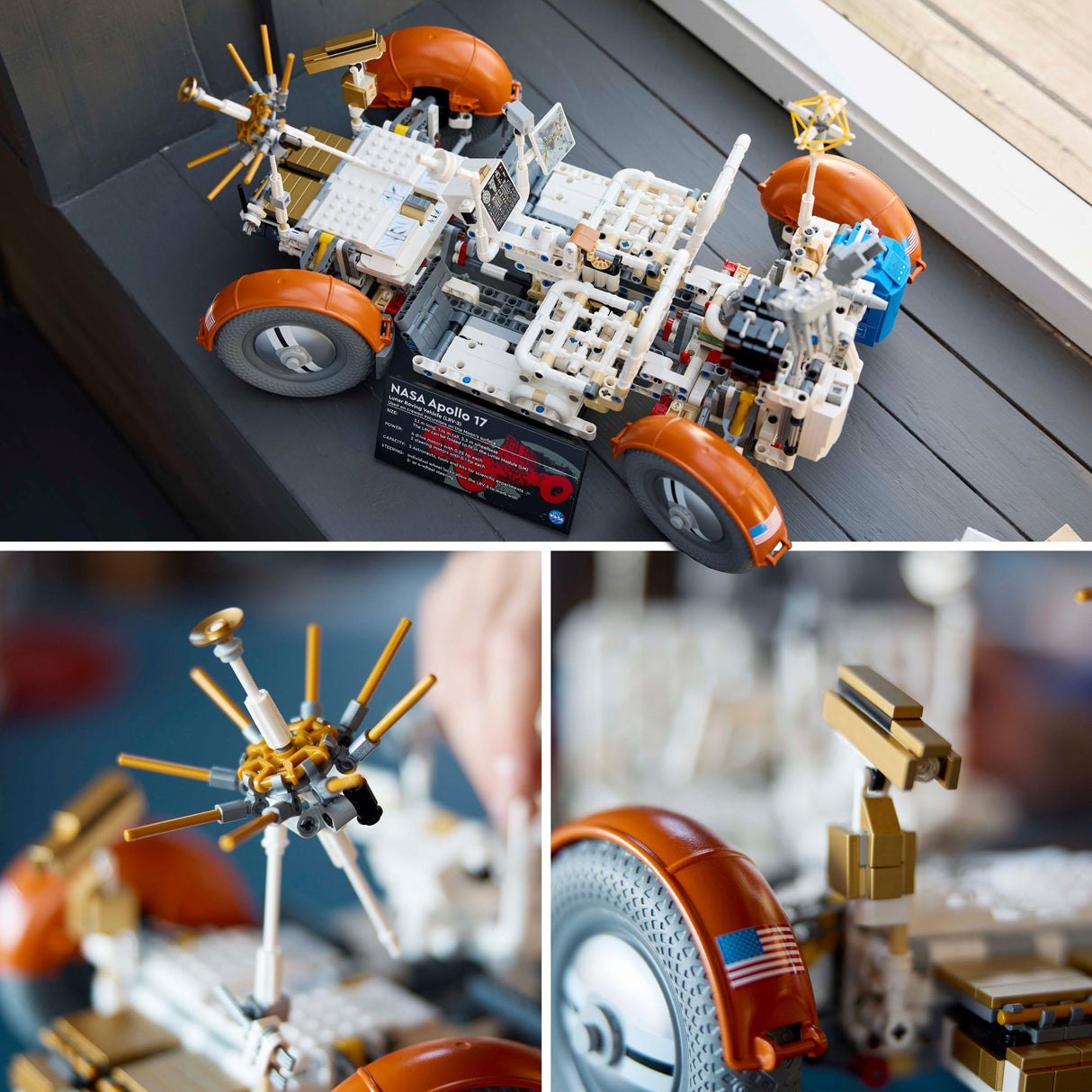 LEGO Technic Vehículo de Exploración Lunar NASA Apollo Róver Espacial, Maqueta para Adultos, Regalo Coleccionable para Hombres y Mujeres Fans de la Ciencia, Decoración del Hogar y Oficina 42182