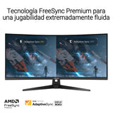 ASUS TUF Gaming VG34VQ3B - Monitor Gaming de 34 Pulgadas WQHD (3440x1440), Curvo, 180 Hz, ELMB Sync, FreeSync Premium, 1 ms MPRT, 90% DCI-P3, DisplayWidget Center