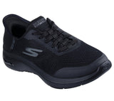 Skechers Go Walk Arch Fit 2.0 Valencia, Zapatillas Mujer, Black Textile/Trim, 38.5 EU