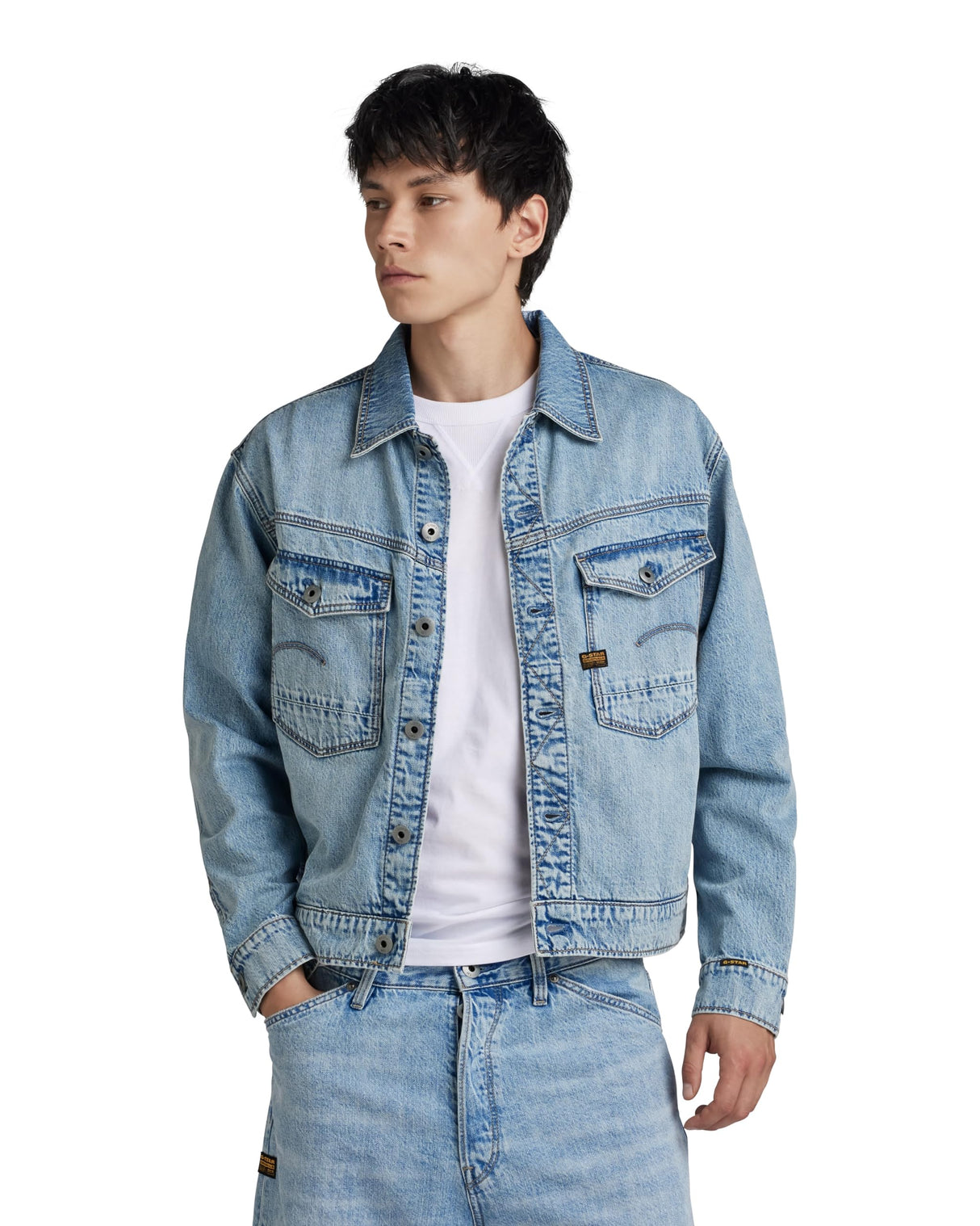 G-STAR Dakota Jacket, Chaquetas Hombre, Azul (sun faded cloudburst D23593-D536-G339), XXL