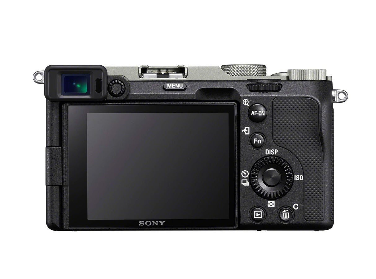 Sony Alpha 7 C - Cámara evil de fotograma completo (compacta y ligera, enfoque automático a tiempo real, 24.2 MP, sistema de estabilización de 5 ejes, batería de gran capacidad, Solo Body) Plata