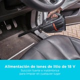 Black+Decker Aspirador de Polvo sin Cable de 18 V con batería de 36 WH y estación de Carga, BHHV520BT-QW