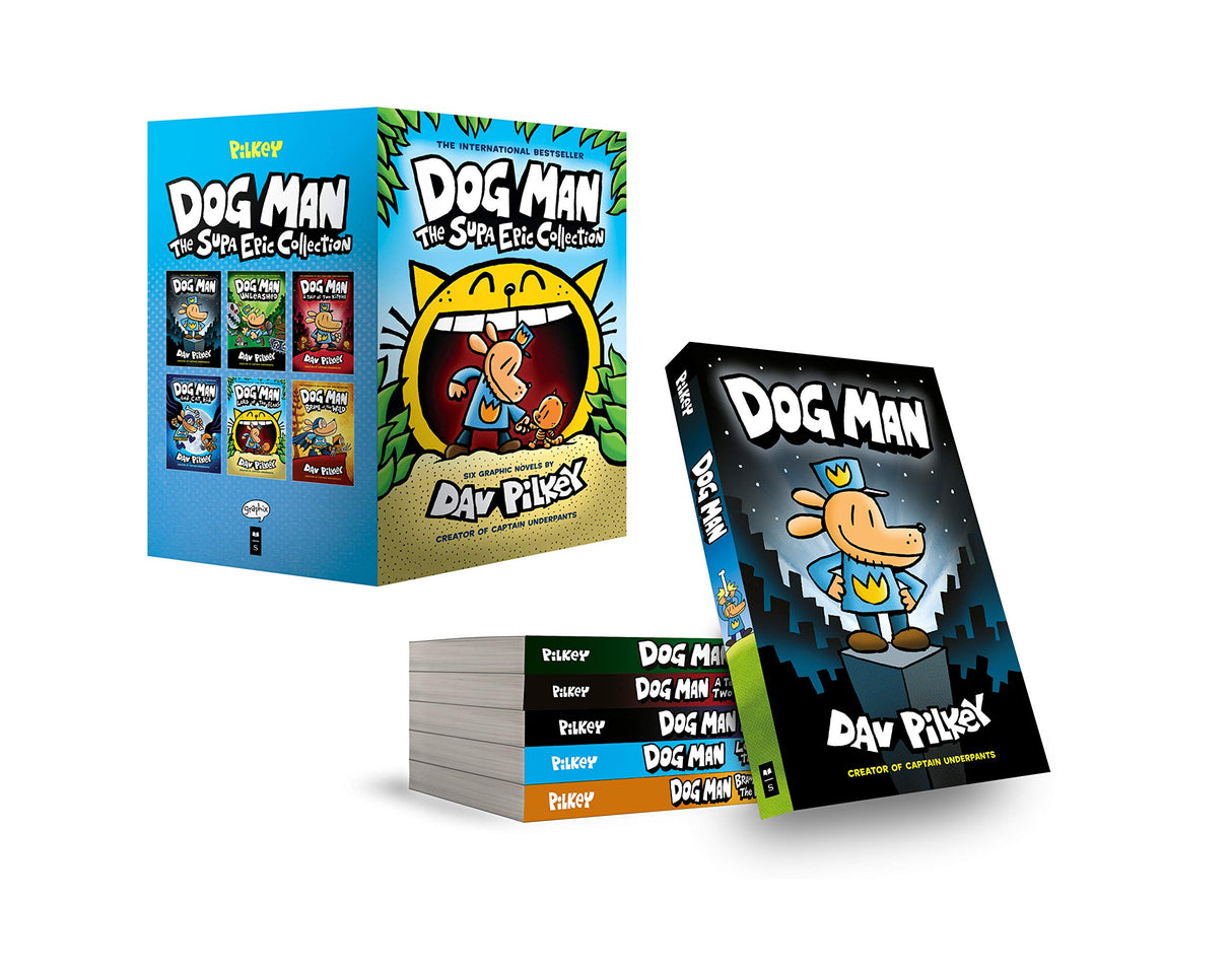 Dog Man 1-6: The Supa Epic Collection: From the Creator of Captain Underpants: Dog Man / Dog Man Unleashed / Dog Man A Tale of Two Kitties / Dog Man ... Lord of the Fleas / Dog Man Brawl of the Wild