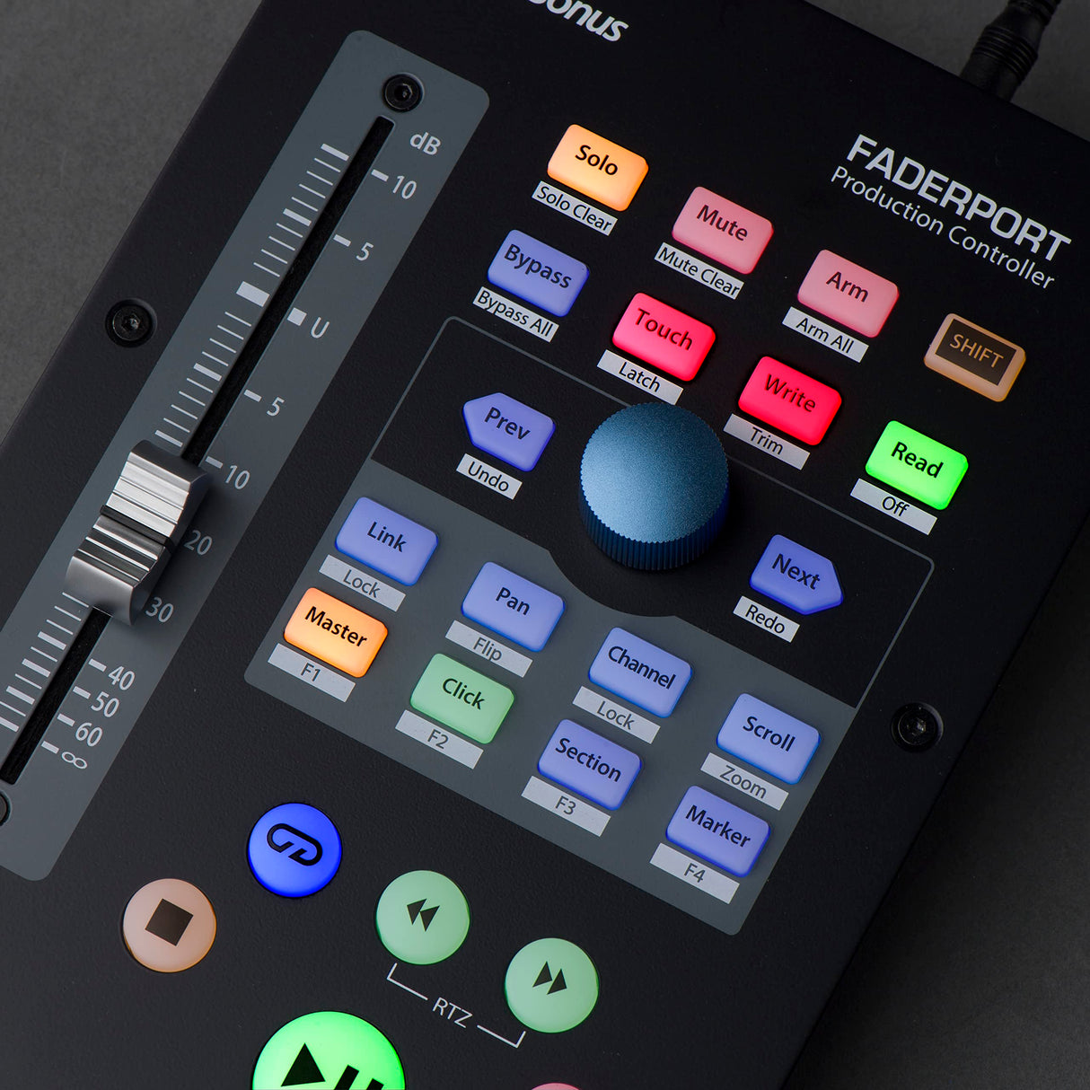 PreSonus FaderPort, Controlador de Mezcla DAW para Producción Musical con Studio One Artist, Ableton Live Lite, Paquete de Software de Grabación, Difusión y Podcasting