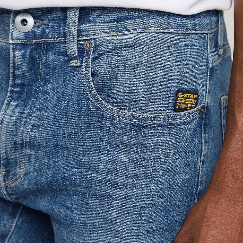 G-STAR 3301 Slim Denim Shorts Pantalones Cortos, Azul (Faded Summer Sky D10481-d634-h096), 33 Hombre