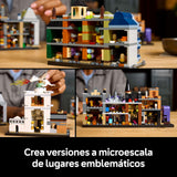 LEGO Harry Potter Tiendas Mágicas del Callejón Diagon Maqueta para Adultos y 12 Micro Figuras de Colección, Autobús Noctámbulo, Regalo para Mujeres y Hombres, Decoración Dormitorio, Set de Magia 76444