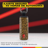 Skullcandy Auriculares inalámbricos Method 360 ANC Sonido Bose, audífonos Bluetooth, cancelación de Ruido, 40 Horas de autonomía, Resistentes al Sudor y Agua, micrófono para iPhone Android - Leopardo
