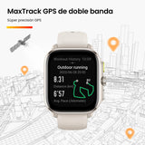 Amazfit Cheetah Square 44mm Reloj Inteligente Ligero para Correr con GPS de Doble Banda, mapas sin conexión,Monitor frecuencia cardíaca,oxígeno Sangre, Zepp Fitness