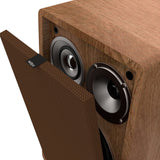 Wiibo Vintage 6 Nogal Altavoces Estantería 3 Vías 100W Pareja