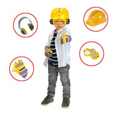 Theo Klein 8485 Banco de trabajo N.º 1 de Bosch I 150 piezas I Incluye destornillador eléctrico, set de construcción, máquina amoladora y mucho más I Medidas: 62 cm x 42 cm x 100 cm