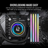 CORSAIR Dominator Titanium RGB DDR5 RAM 96GB (2x48GB) DDR5 6600MHz CL32 Intel XMP Memoria de Ordenador Compatible con iCUE - Blanco (CMP96GX5M2B6600C32W)