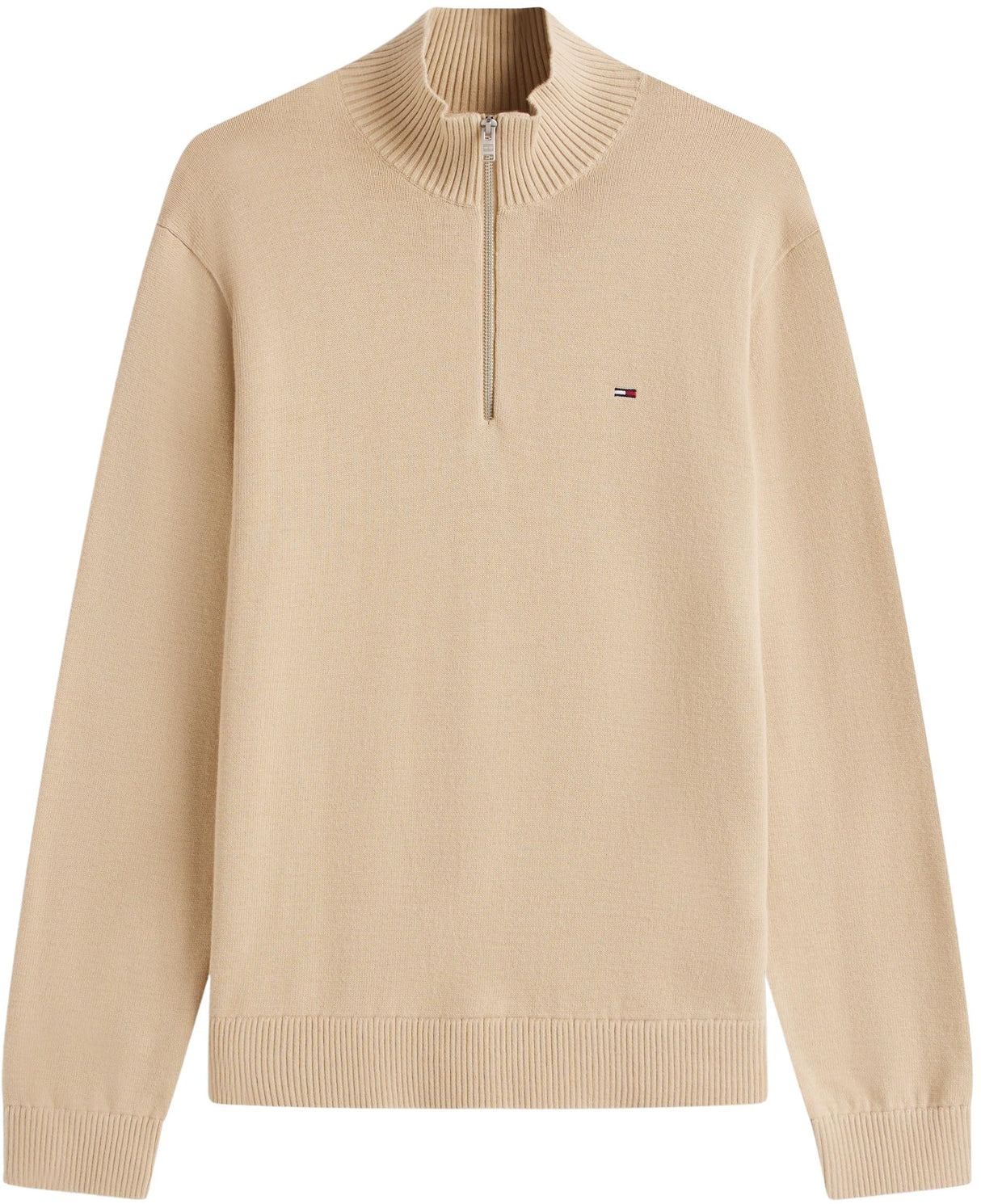 Tommy Jeans Chaqueta con Cremallera Hombre Light con Cuello Alto, Beige (Silt), L