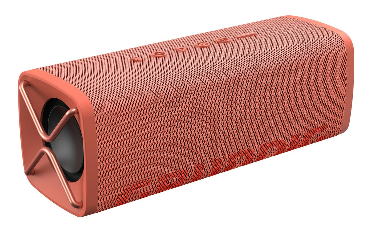 Grundig GBT Club Coral: altavoz Bluetooth, caja de sonido, graves, potencia total de salida de 20 W RMS, alcance de hasta 20 metros, más de 20 h duración de la batería, función de banco de energía