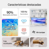 ASUS VU249HFI-W Monitor Eye Care de 24 Pulgadas, 23.8 Pulgadas visibles, Full HD 1920 x 1080, IPS, 100Hz, SmoothMotion, Adaptive Sync, ionizador de Aire, tecnología Eye Care Plus, Filtro de luz Azul