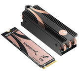 SABRENT Rocket Unidad de estado sólido interna 4 PLUS SSD con disipador térmico de 4TB PCIe Gen 4 NVMe M.2 2280, velocidad extrema, gestión térmica [SB-RKT4P-HTSP-4TB]