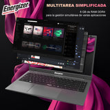 Energizer EnergyBook: portátil de 15,6'' HD+, Intel Celeron, 8 GB de RAM, SSD de 256 GB, gráficos UHD, Windows 11, Teclado QWERTY (Interfaz), USB 3.0, HDMI