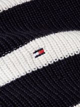 Tommy Hilfiger Sudadera con Cremallera Mujer 1/2 Zip Sweater Jersey de Punto, Multicolor (Desert Sky/Ivory Petal Stripe), XS