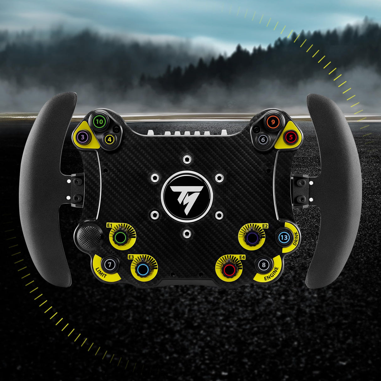 Thrustmaster EVO Racing 32R Leather, Aro de Volante Redondo Forrado en Cuero y Buje Desmontable, para PC y Consolas