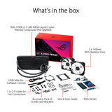 ASUS ROG Strix LC II 280 ARGB - Sistema de refrigeración líquida AiO para CPU con Aura Sync y Dos Ventiladores radiadores RGB direccionables ROG de 140 mm