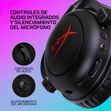 HyperX Cloud II Core Wireless - Auriculares gaming para PC, DTS Headphone:X audio espacial, almohadillas viscoelásticas, Negro