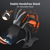 Tera Pro Lector de código de Barras QR de Calidad Industrial 2D Inalámbrico 1D Escáner de Mano 2.4G Inalámbrico + Bluetooth Excelente Resistencia a caídas (3 m) con Soporte súper Estable, 8100