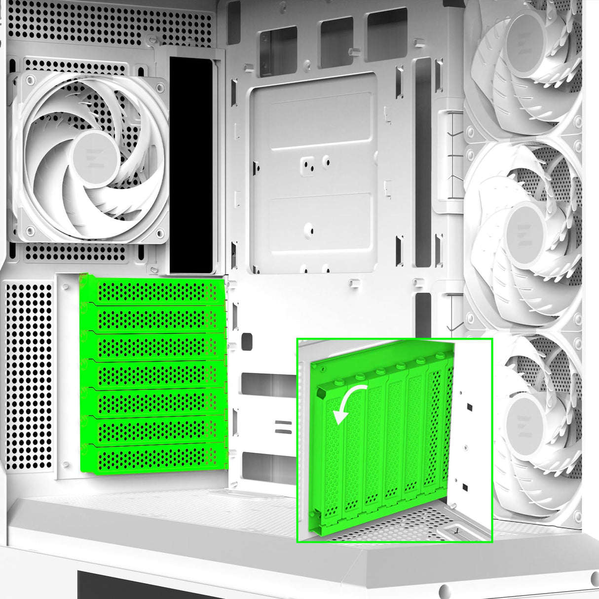 ZALMAN P40 DS - Carcasa para PC (Torre Media), Color Blanco