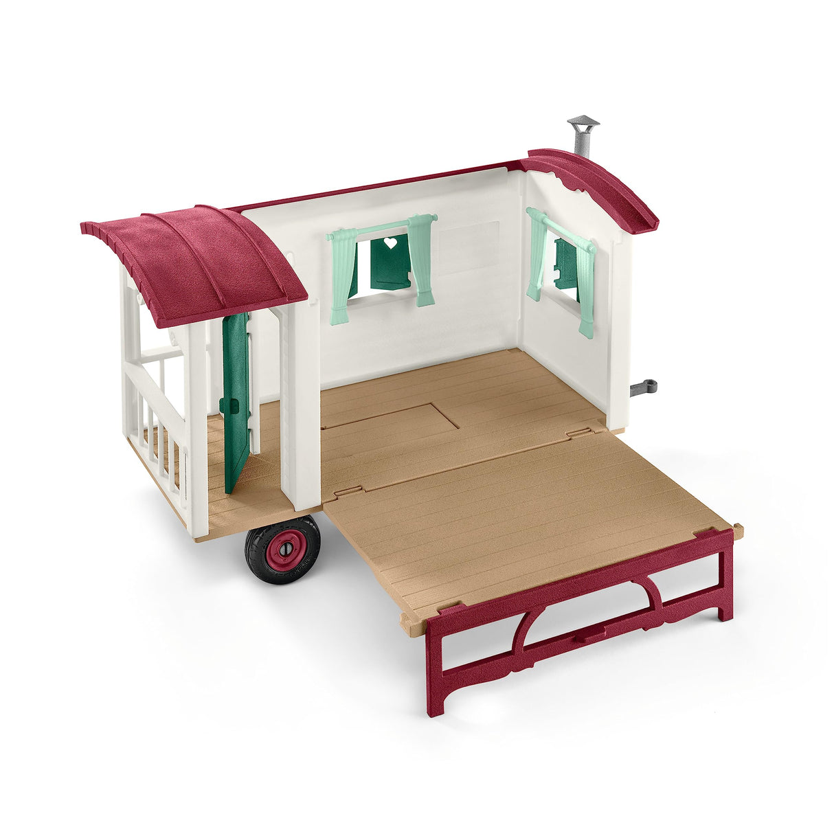 Schleich 72205 Acampada con la Caravana, a Partir de 5 años, Horse Club - playset, 73 x 23 x 23 cm