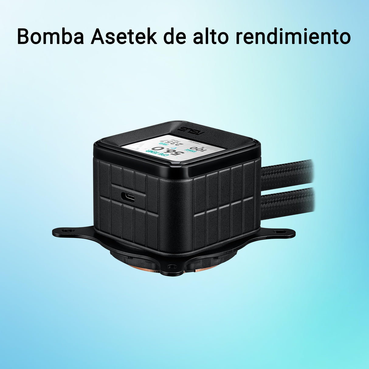 ASUS Prime LC 360 ARGB LCD - Sistema de refrigeración líquida para CPU todo en uno con pantalla LCD, bomba Asetek de alto rendimiento, motor robusto, ventiladores conectables en cadena